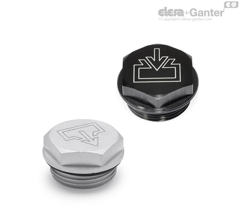 GN 741 Threaded plugs | Elesa+Ganter